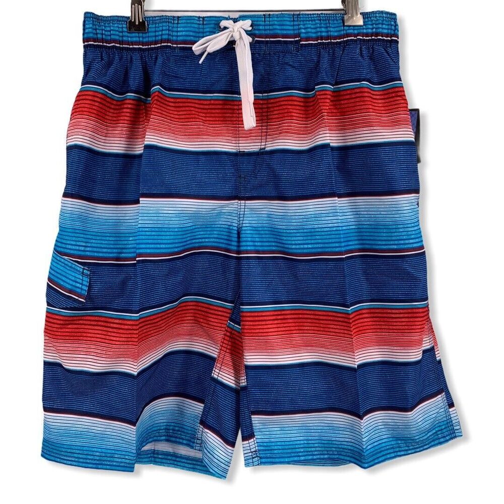 Kanu Surf Navy Red‎ Pipeline Boardshorts Large New